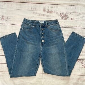 Abound Blue High Rise Jeans Classic Style